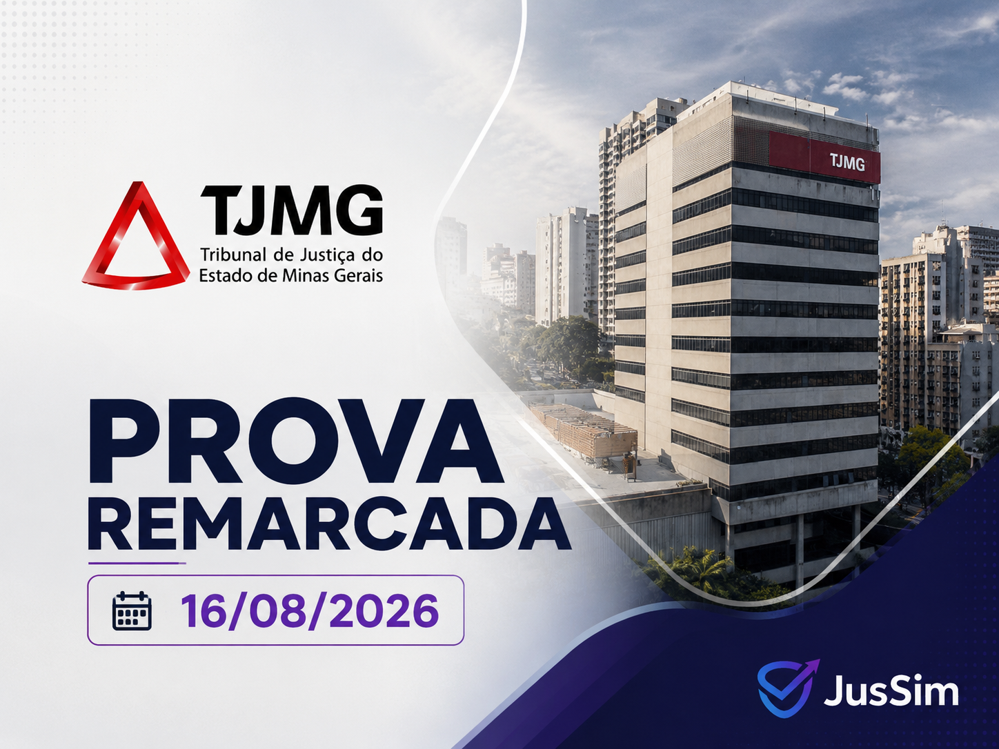 Concurso da Magistratura TJMG tem prova remarcada para 16 de agosto e redefine estratégia de preparação dos candidatos