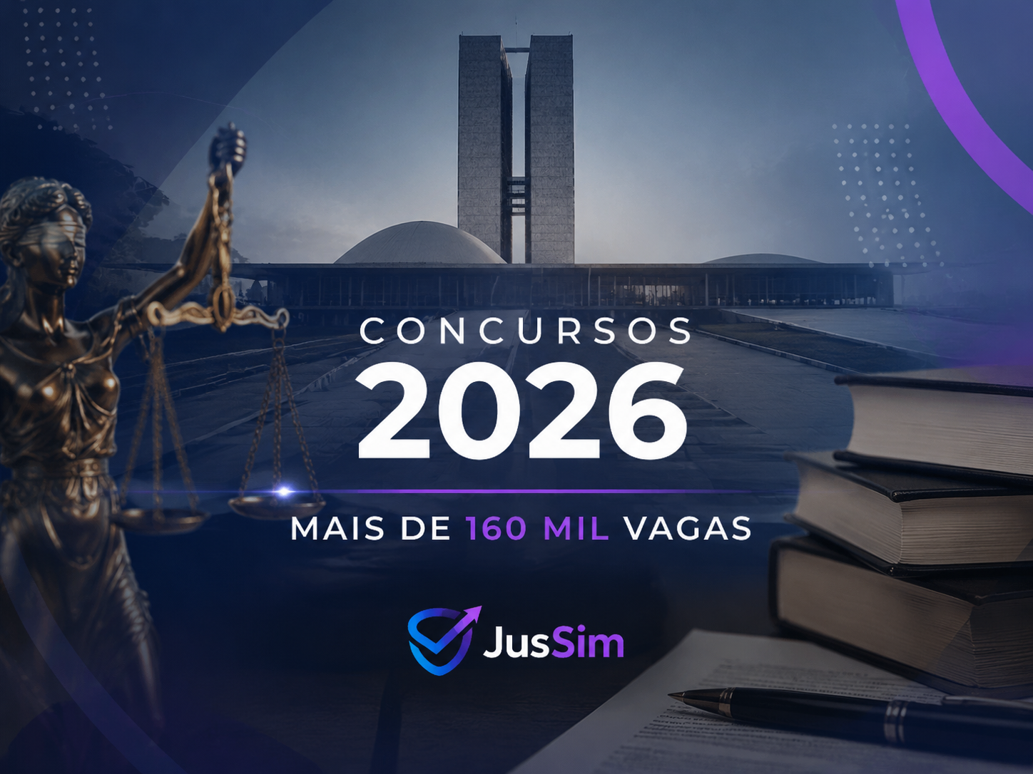 Concursos públicos em 2026: previsão superior a 160 mil vagas reforça ciclo de contratações e muda estratégia de quem busca carreiras jurídicas